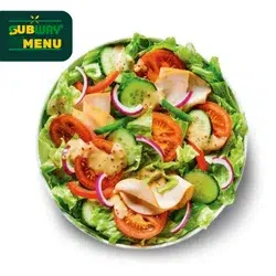 sliced chicken salat