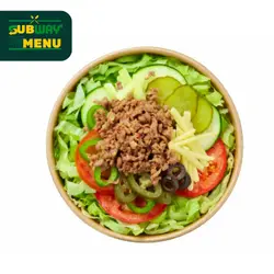 subway taco beef salat